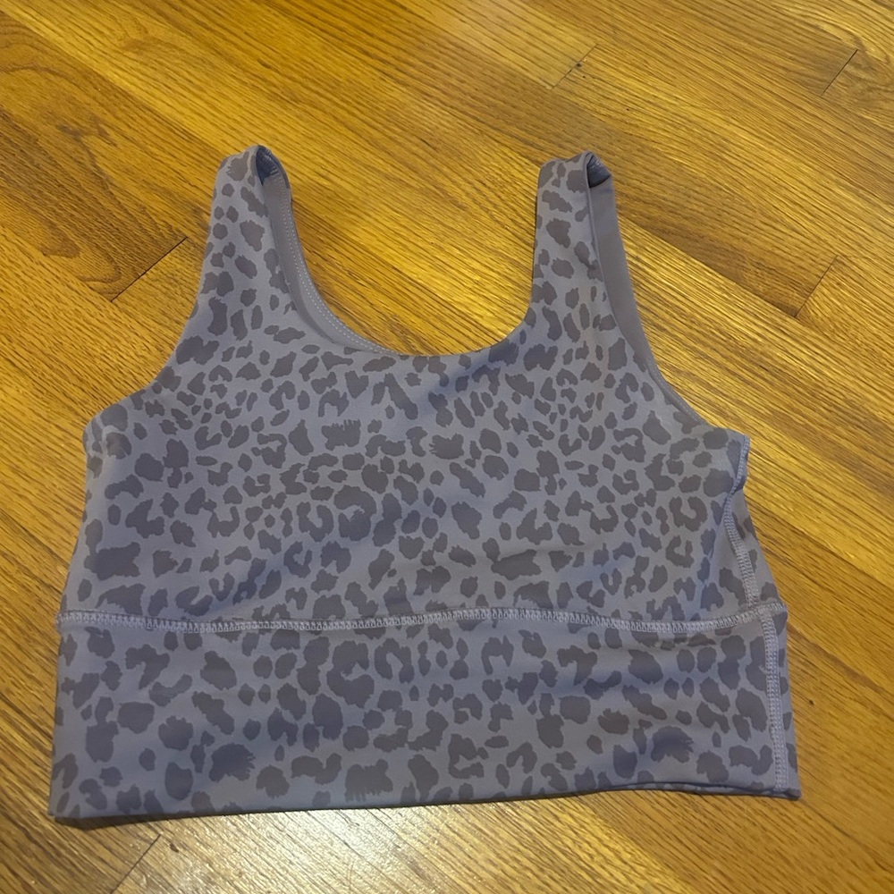 DYI Gray Leopard Sports Bra